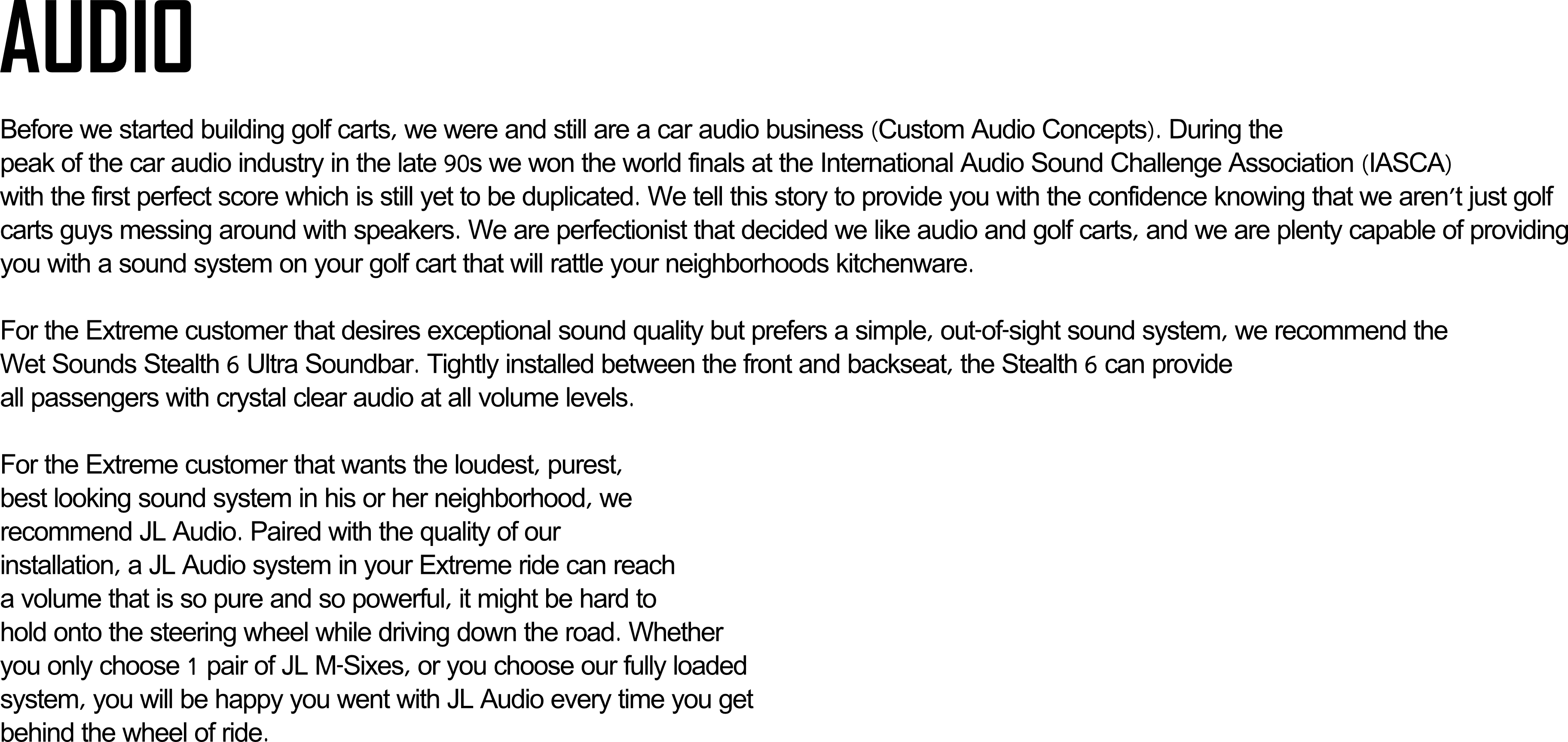 Extreme BA Carts Van Wert Ohio